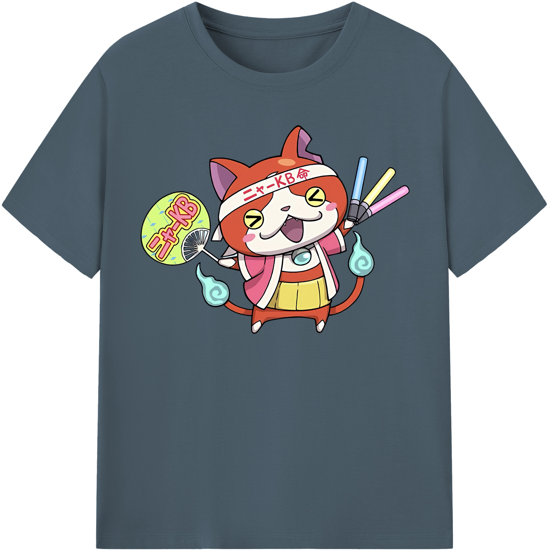 （画像用） 妖怪ウォッチ Yo-kai Watch 綿100％半袖Tシャツ（フロントプリント）